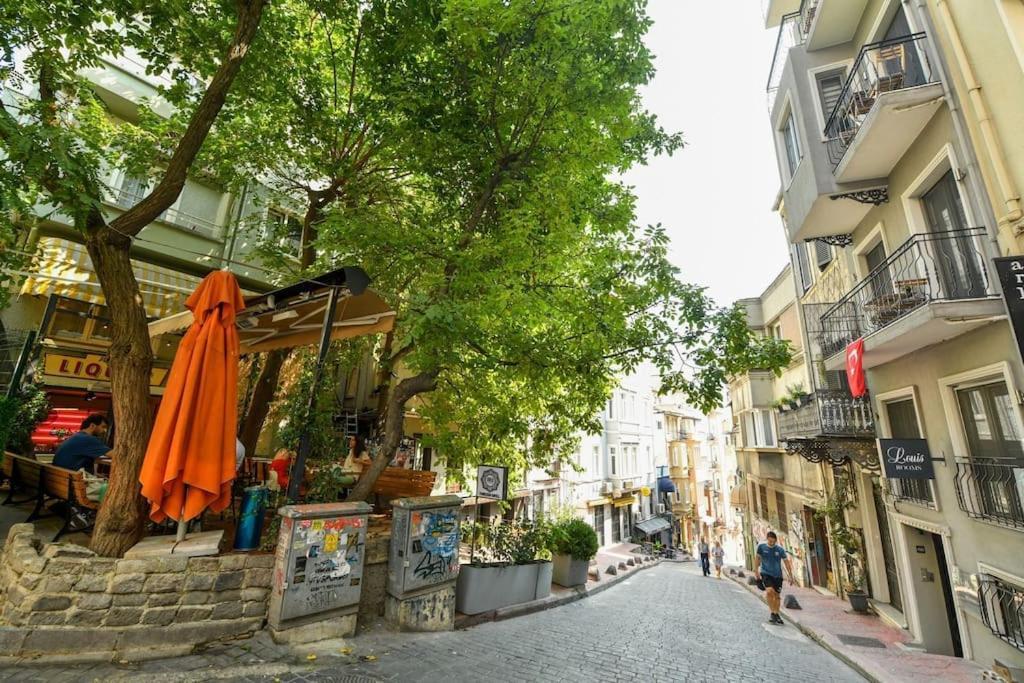 Taksim Private Terrace Close To Antique Store Galata Port Cihangir Apartament Stambuł